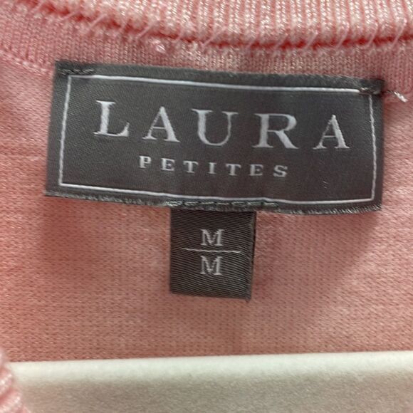 [M] Laura Petite Petal Sofest Petal Pink Sweater Vest Preppy y2k Clueless Style - Picture 8 of 8